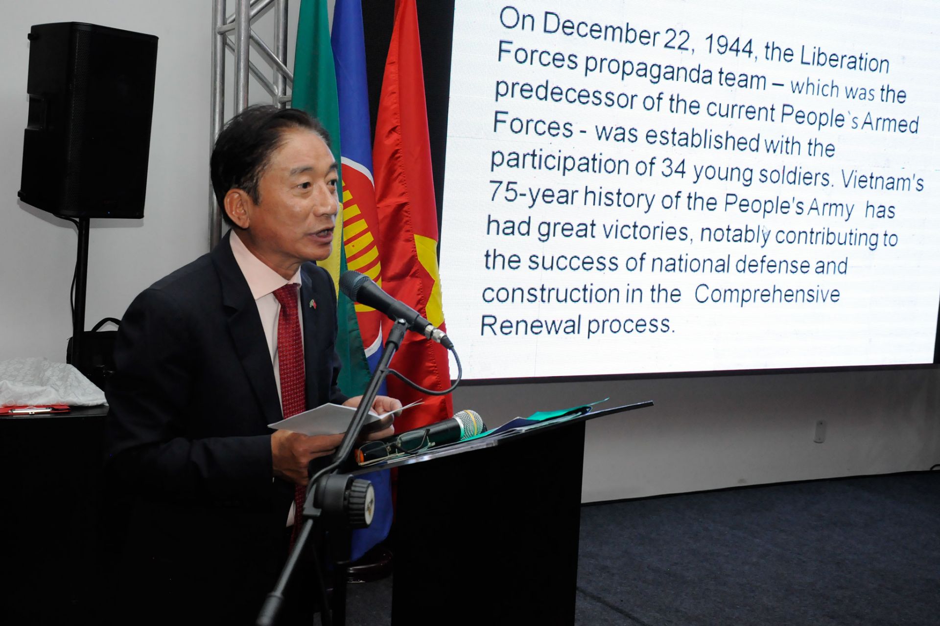 Long trọng kỷ 75 năm Ngày thành lập Quân đội nhân dân Việt Nam tại Brazil