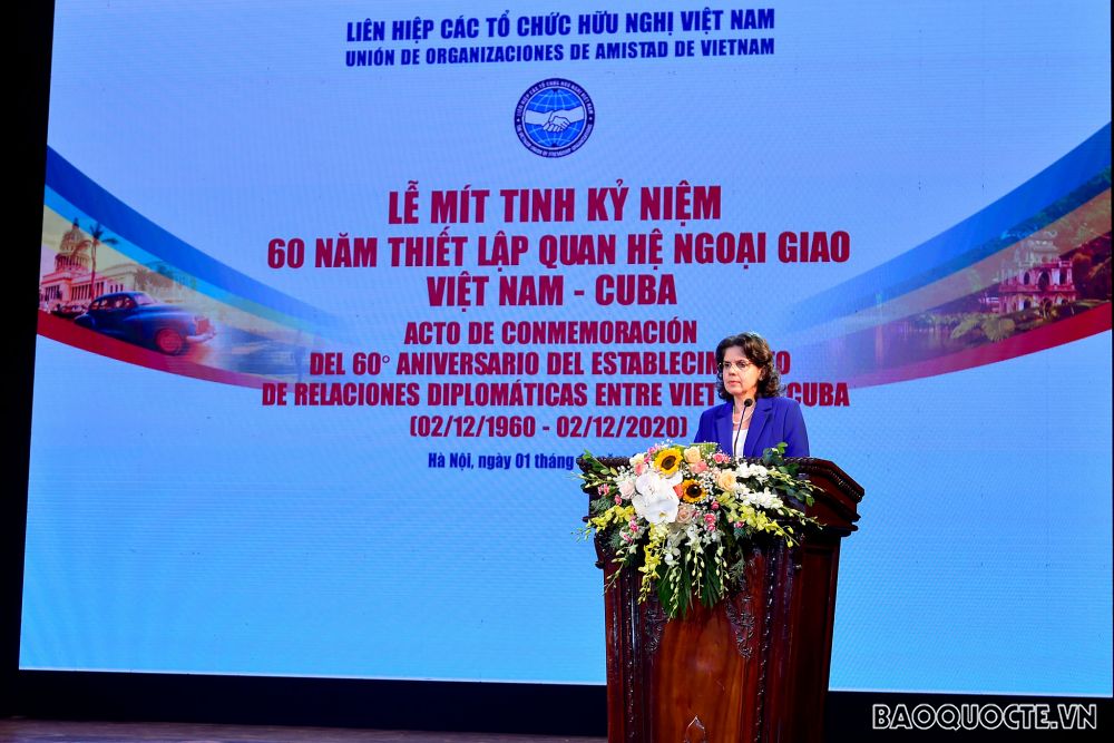 Mít tinh kỷ niệm 60 năm thiết lập quan hệ ngoại giao Việt Nam - Cuba