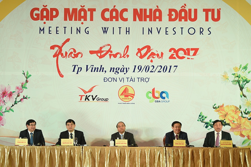 thu tuong du hoi nghi gap mat cac nha dau tu tai nghe an