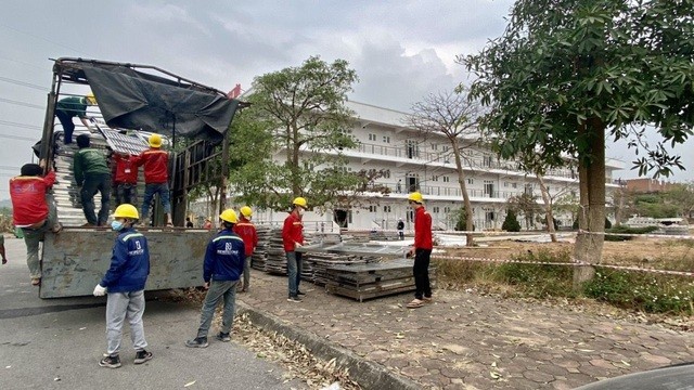 Hải Dương: Gấp rút thi công để bệnh viện dã chiến số 3 vận hành trước Tết Hải Dương: Gấp rút thi công để bệnh viện dã chiến số 3 vận hành trước Tết