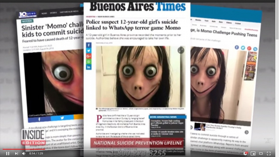 Nỗi sợ hãi mang tên "Thử thách Momo" và trò đùa ác ý trên mạng xã hội noi so hai mang ten thu thach momo va tro dua ac y tren mang xa hoi