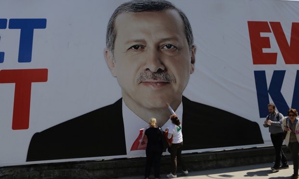 Thổ Nhĩ Kỳ: Tổng thống Erdogan kêu gọi ủng hộ sửa đổi Hiến pháp tho nhi ky tong thong erdogan keu goi ung ho sua doi hien phap