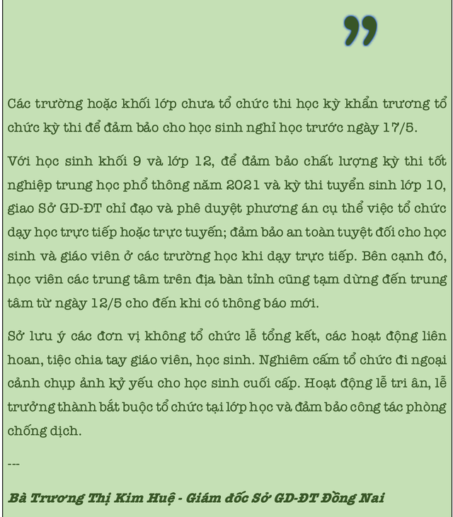 Ngành Giáo dục làm mọi phương án để kịp về đích năm học