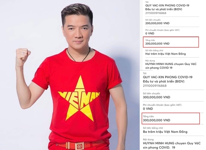 Sao Việt ủng hộ hàng trăm triệu đồng cho Quỹ vaccine Covid-19