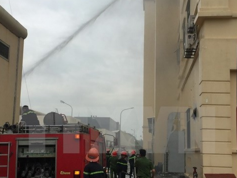 Bắc Ninh: Cháy tại Công ty TNHH BuJeon