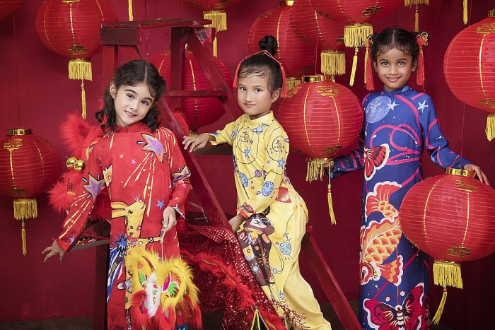 bo suu tap ao dai nhi oan tu ti mung tet trung thu co gi dac biet