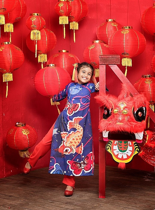 bo suu tap ao dai nhi oan tu ti mung tet trung thu co gi dac biet