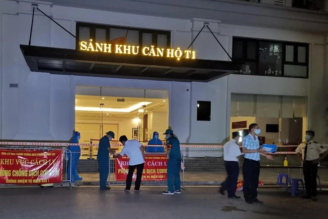 Hà Nội tạm phong tỏa một tòa chung cư ở Times City do có 4 ca dương tính Hà Nội tạm phong tỏa một tòa chung cư ở Times City do có 4 ca dương tính