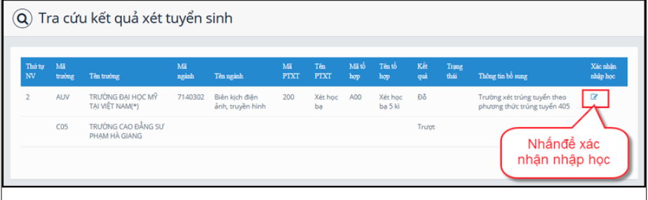 Hướng dẫn 6 bước xác nhận nhập học trực tuyến đại học năm 2022