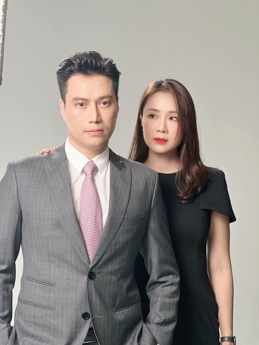 Hồng Diễm và Việt Anh trong phim Hành trình công lý.