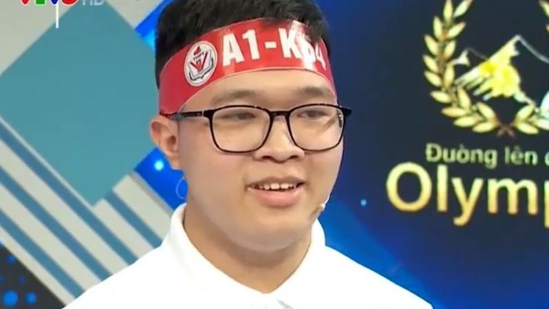 Nam sinh ghi tên mình vào danh sách kỷ lục gia ở Đường lên đỉnh Olympia