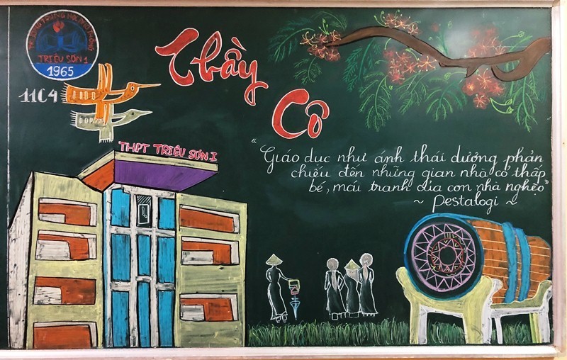 Mãn nhãn với báo tường về Ngày Nhà giáo Việt Nam 20/11