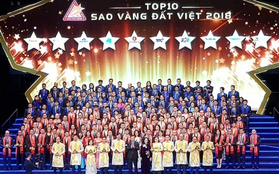 200 thuong hieu duoc vinh danh sao vang dat viet 2018