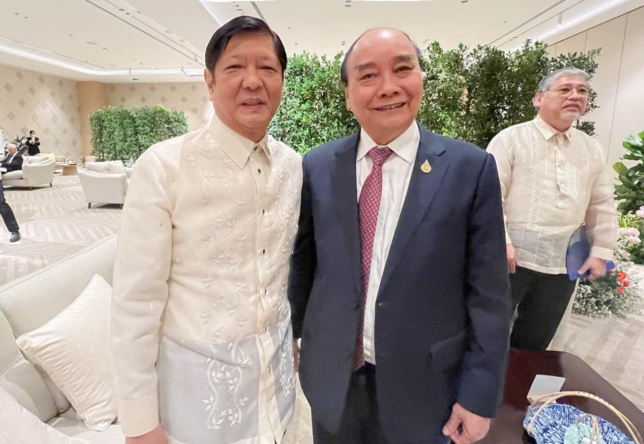 Chủ tịch nước Nguyễn Xuân Phúc gặp với Tổng thống Philippines Ferdinand Romualdez Marcos.