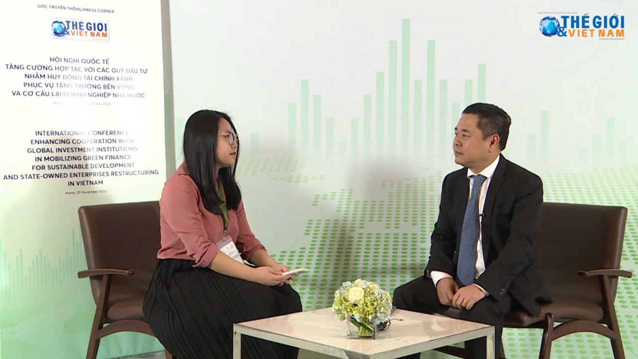 Phó Chủ tịch Ủy ban Quản lý vốn nhà nước tại doanh nghiệp Nguyễn Ngọc Cảnh trả lời phỏng vấn Báo TG&VN