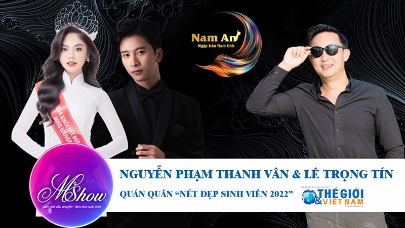 Hoa khôi sinh viên 2022 Lê Trọng Tín và Nguyễn Phạm Thanh Vân