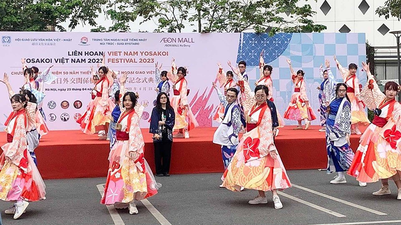 Sôi động Liên hoan Yosakoi lần đầu tiên được tổ chức tại Việt Nam