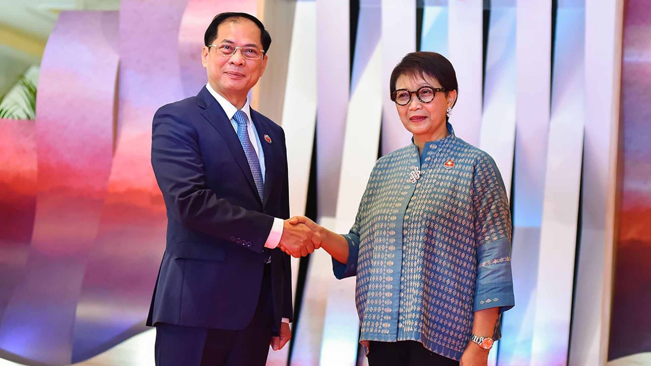 Lễ đón các Bộ trưởng Ngoại giao ASEAN dự AMM-56