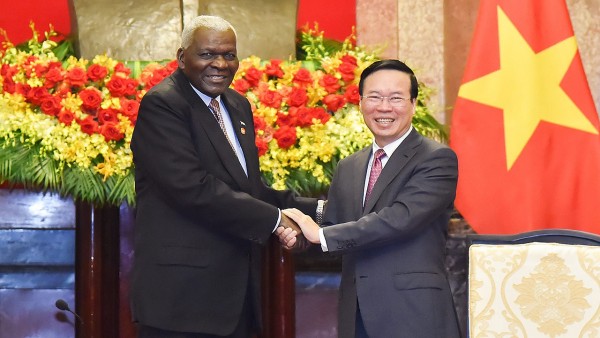 Chủ tịch Quốc hội Cuba Esteban Lazo Hernandez hội kiến Chủ tịch nước Võ Văn Thưởng