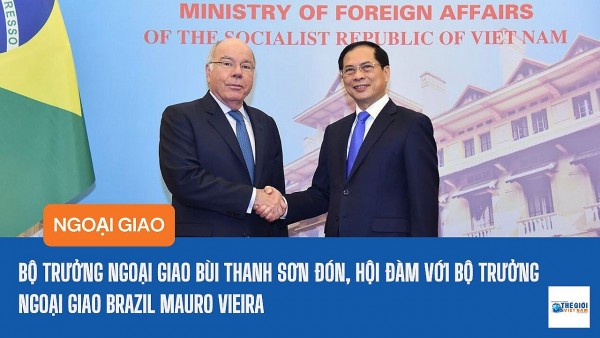 Bộ trưởng Ngoại giao Bùi Thanh Sơn đón, hội đàm với Bộ trưởng Ngoại giao Brazil Mauro Vieira