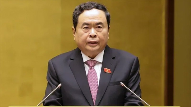 Phó chủ tịch Thường trực Quốc hội Trần Thanh Mẫn phát biểu khai mạc kỳ họp thứ 7, Quốc hội khóa XV