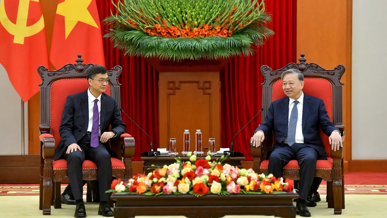 Tổng Bí thư Tô Lâm tiếp Bí thư Quảng Tây, Trung Quốc