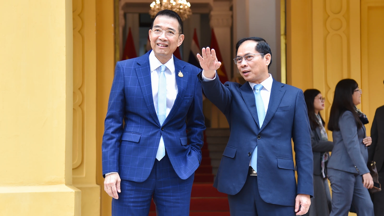 Bộ trưởng Ngoại giao Việt Nam-Thái Lan bàn biện pháp tăng kim ngạch thương mại song phương lên 25 tỷ USD