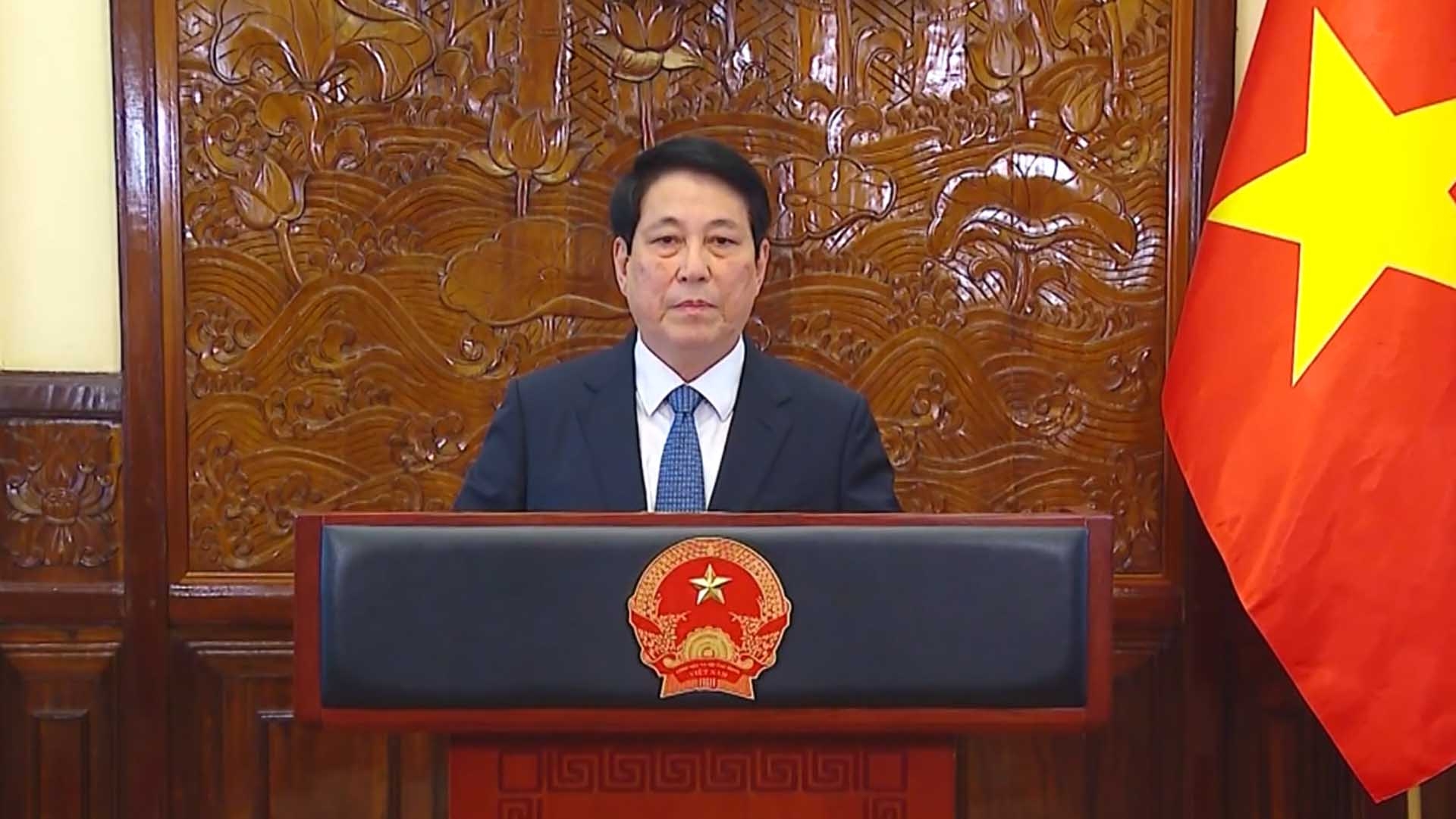 thong diep cua chu tich nuoc nhan dip viet nam dang cai le mo ky cong uoc cua lhq ve chong toi pham mang