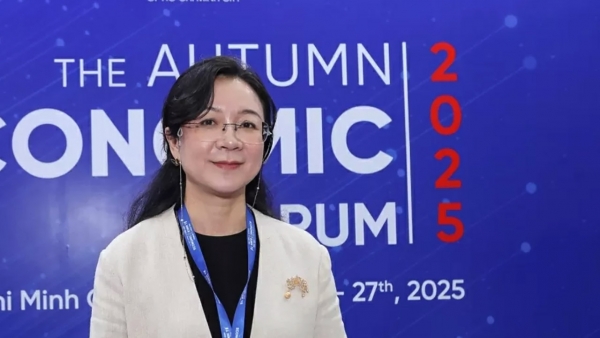 Chủ tịch Hiệp hội xúc tiến thương mại Quảng Tây, Trung Quốc trả lời phỏng vấn bên lề Diễn đàn Kinh tế mùa Thu năm 2025