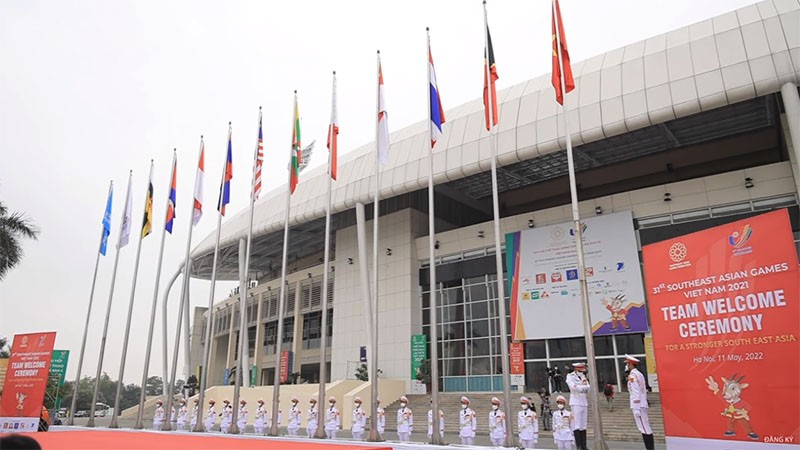 Long trọng lễ thượng cờ SEA Games 31 tại SVĐ Mỹ Đình