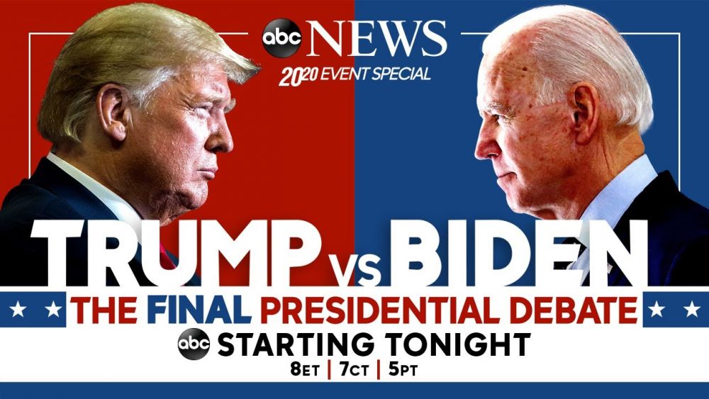 Tranh luận bầu cử Tổng thống Mỹ lần ba giữa ông Joe Biden và ông Donald Trump