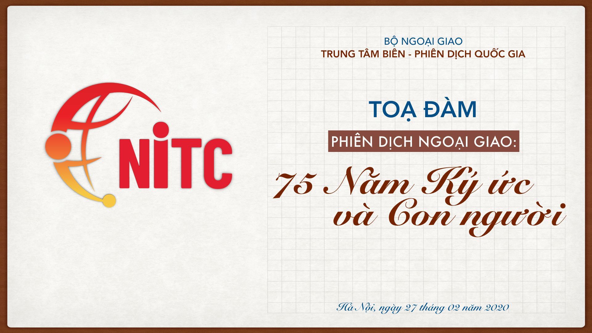Giám đốc Trung tâm Biên-phiên dịch Quốc gia Phạm Bình Đàm chia sẻ về Phiên dịch Ngoại giao