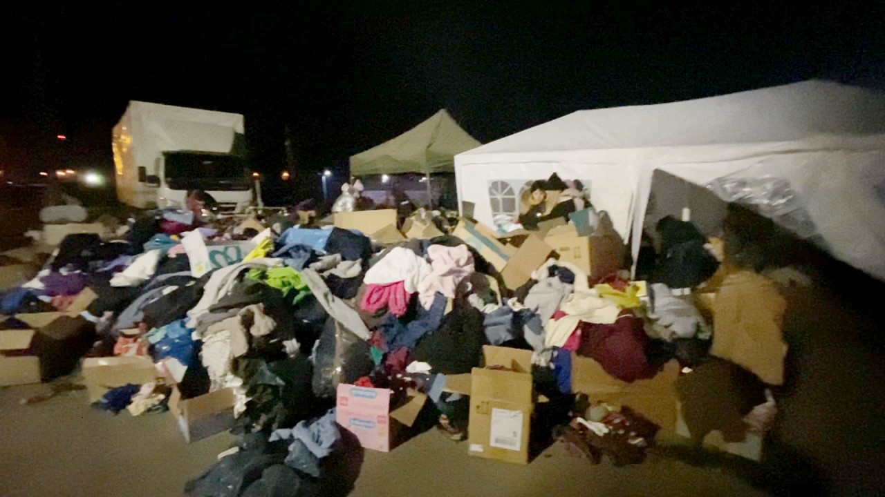 Tại khu vực tạm dung biên giới Ba Lan-Ukraine